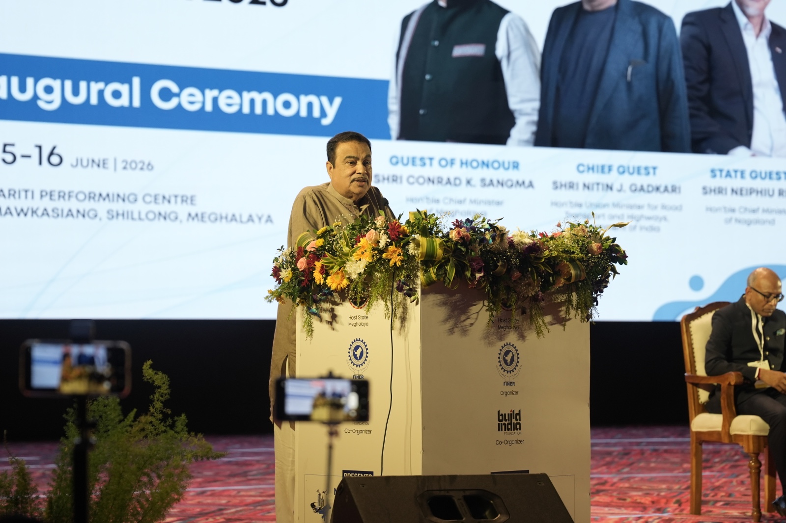 Hon&rsquo;ble Union Minister Shri Nitin Gadkari and Hon&rsquo;ble Chief Minister Shri Conrad K. Sangma Inaugurate NEIINFRA 2026